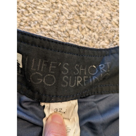 Reef Men's Swim Shorts Size 32 Navy Blue Surfing Tie Waist Board Shorts 5i - Picture 5 of 6